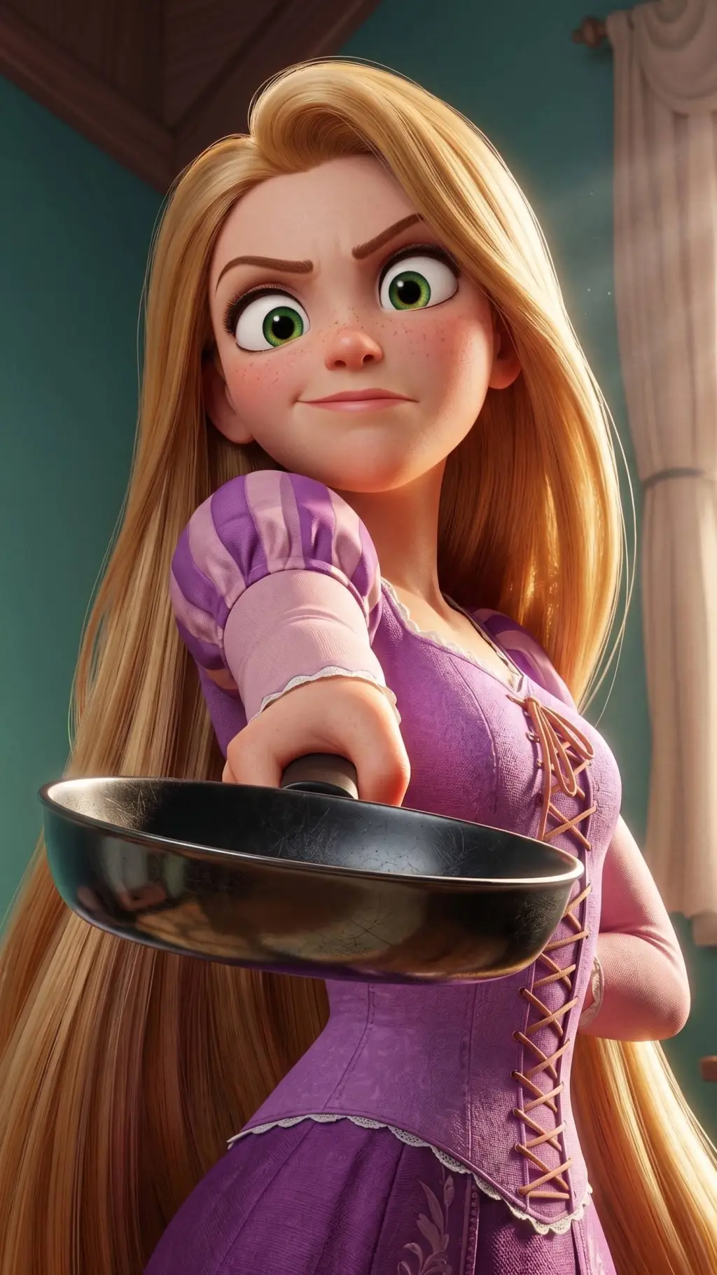 ai character: Rapunzel background