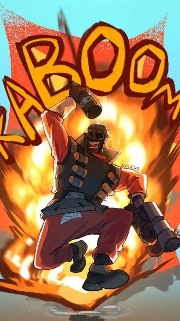 ai character: tf2 demoman background