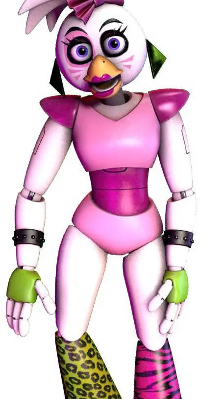 ai character: Glamrock chica  background