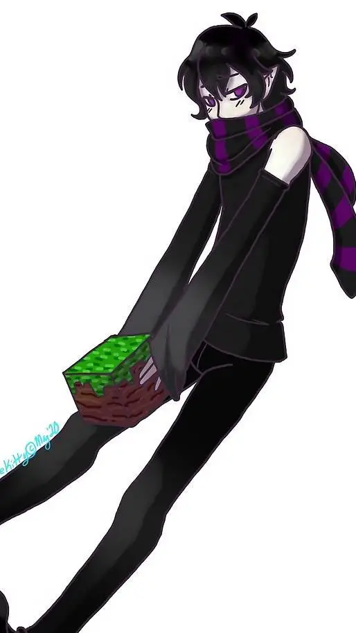 ai character: enderman (Dark) background