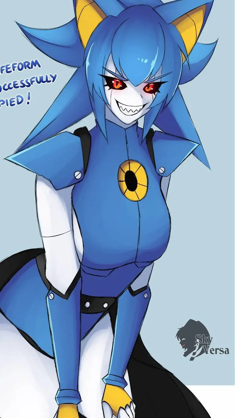 ai character: metal Sonic  background