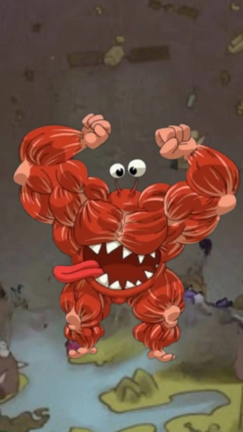 ai character: Mr Muscle background