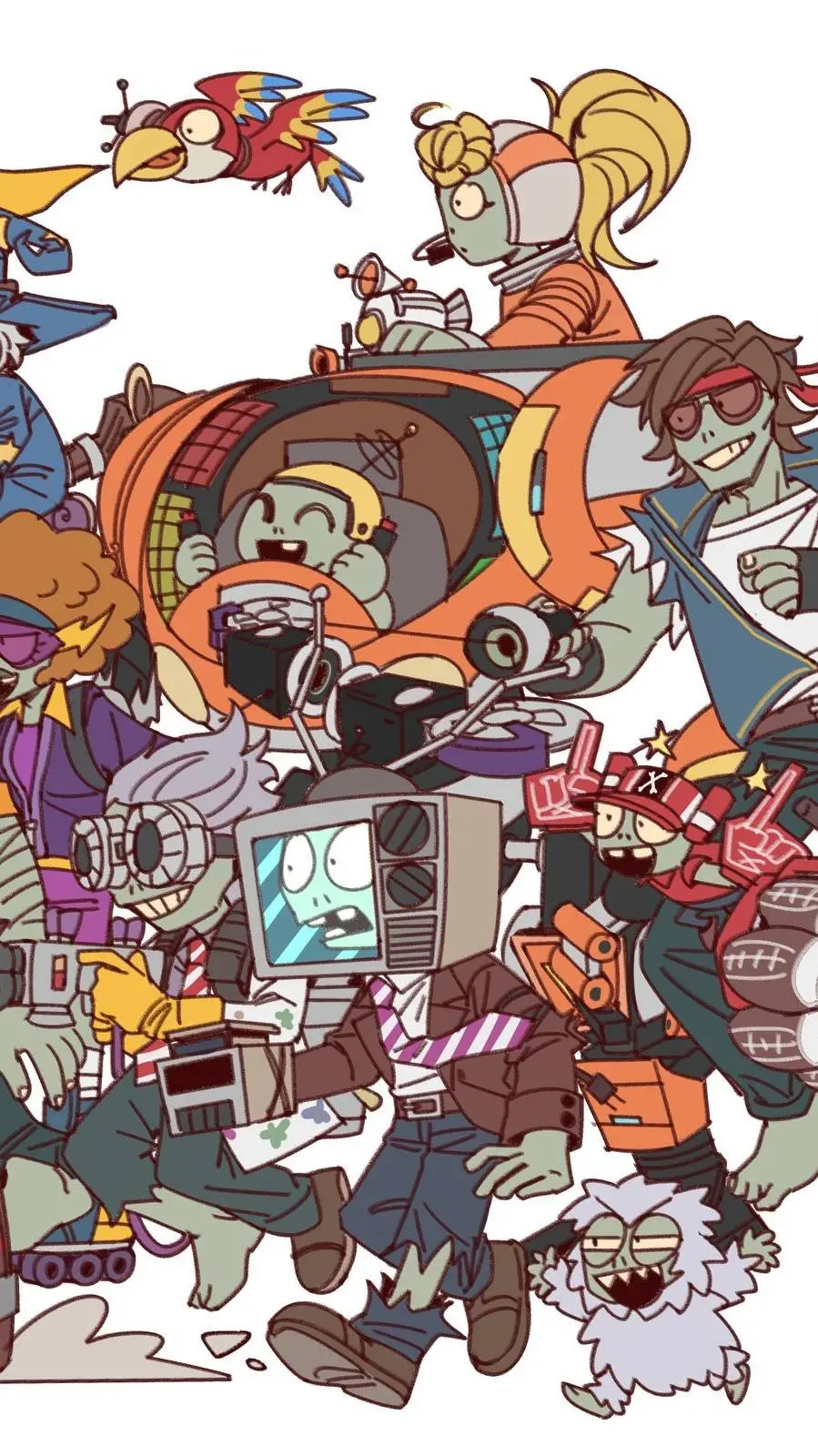ai character: BFN PVZ Zombies  background