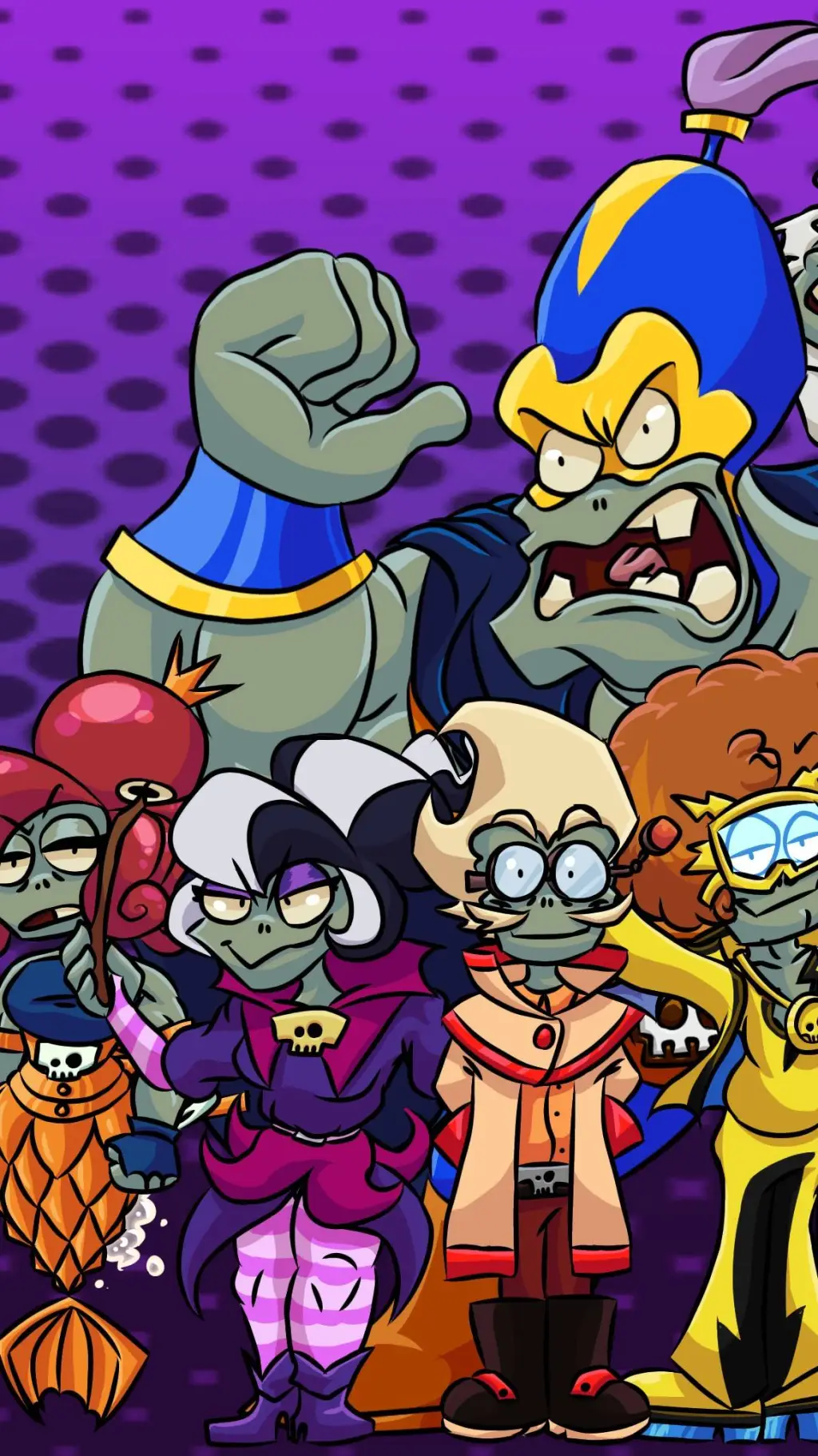 ai character: Pvz Heroes Zombies background