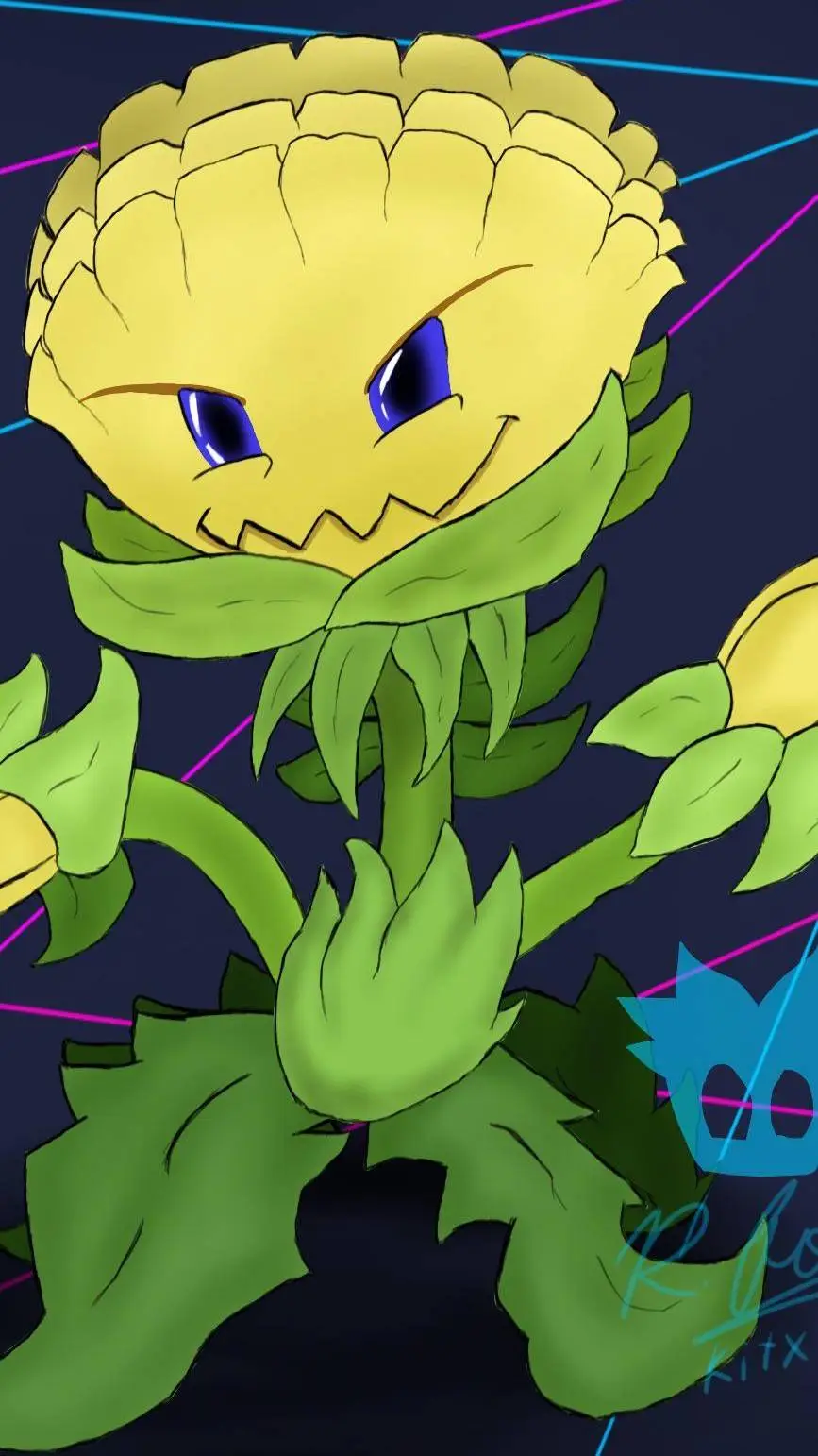 ai character: PVZ Wildflower  background
