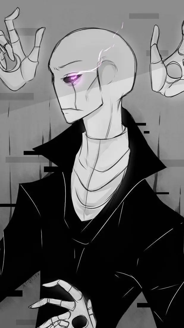 ai character: W. D. Gaster  background