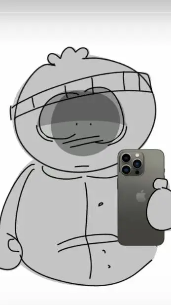 ai character: south Park at pool background