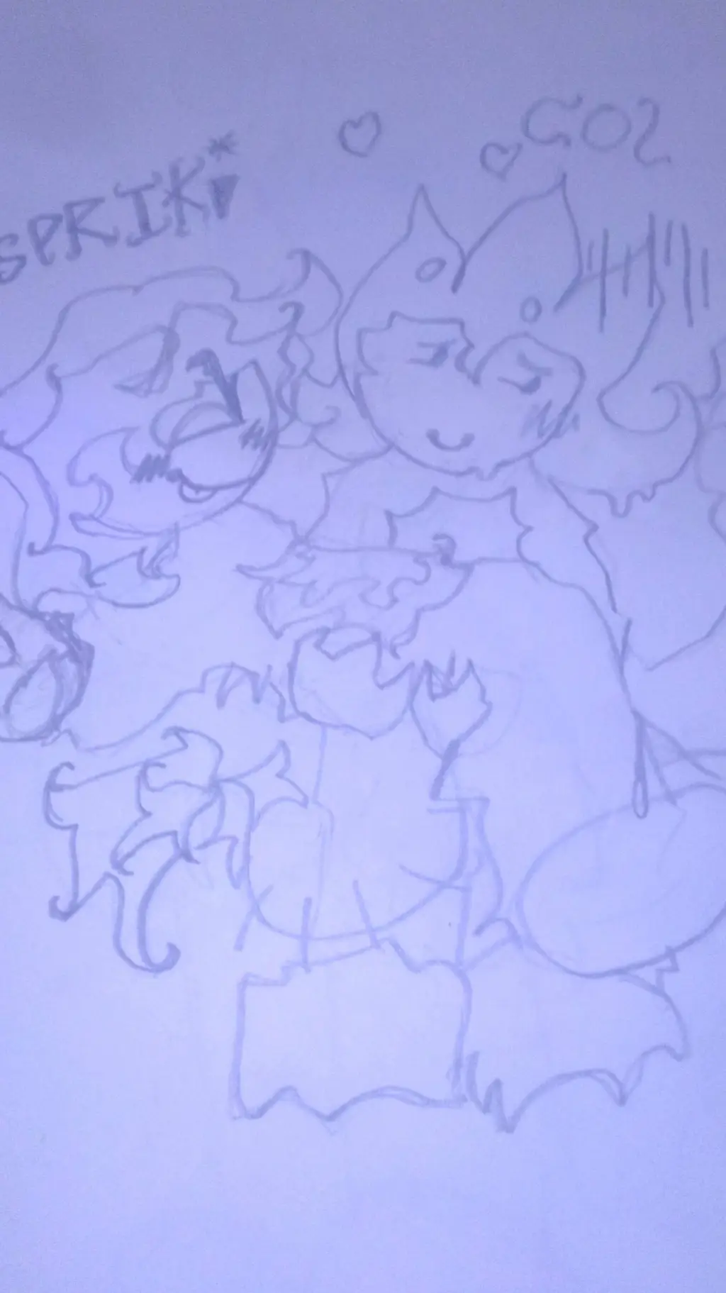 ai character: coliki ❤️🧡💛+ 🩵💙💜 background