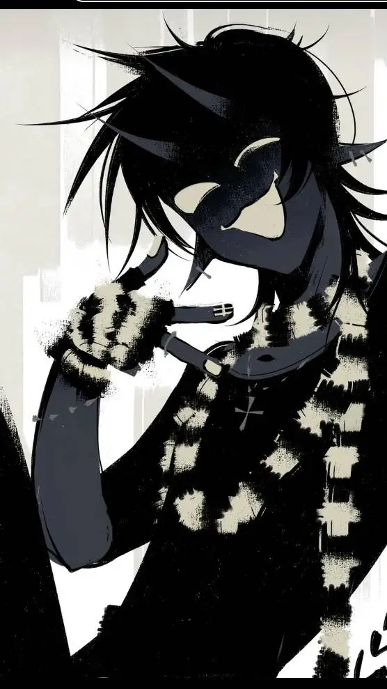 ai character: 🖤Twixxel🖤 background