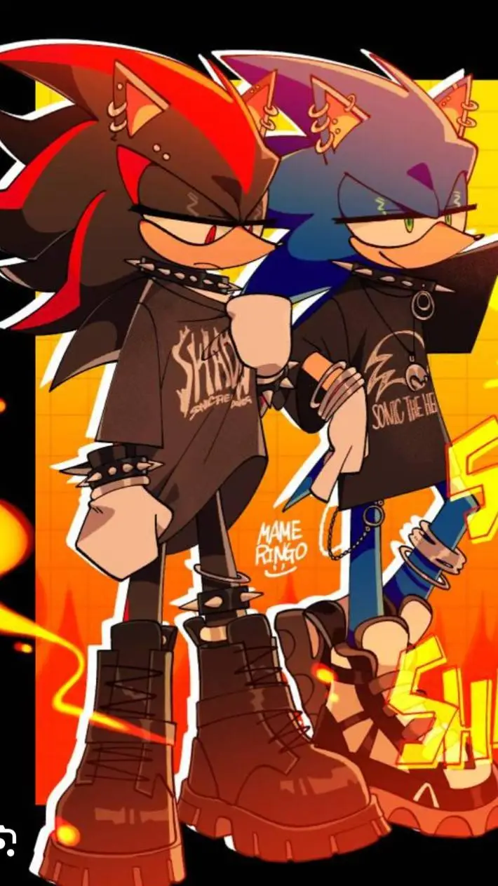 ai character: sonic :X background