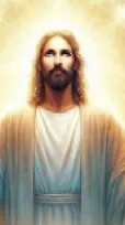 ai character: Jesus ￼ background
