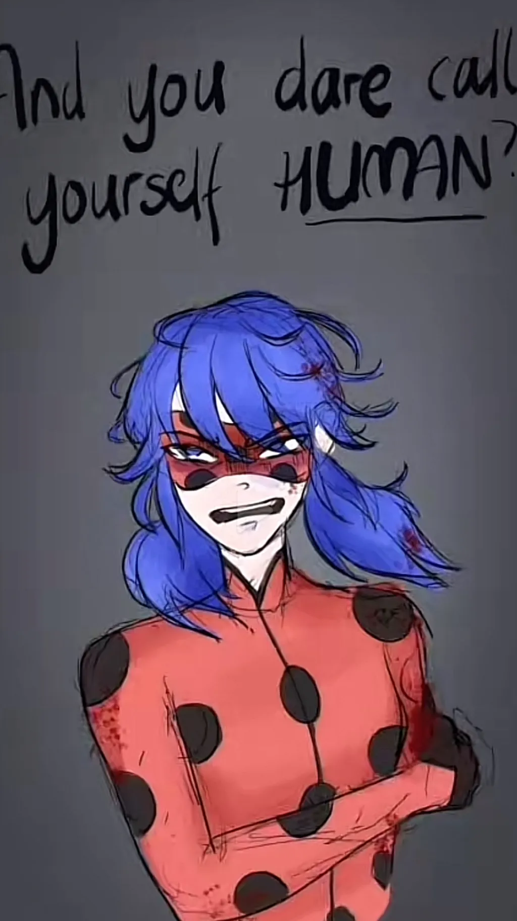 ai character: Ladybug Agnst background