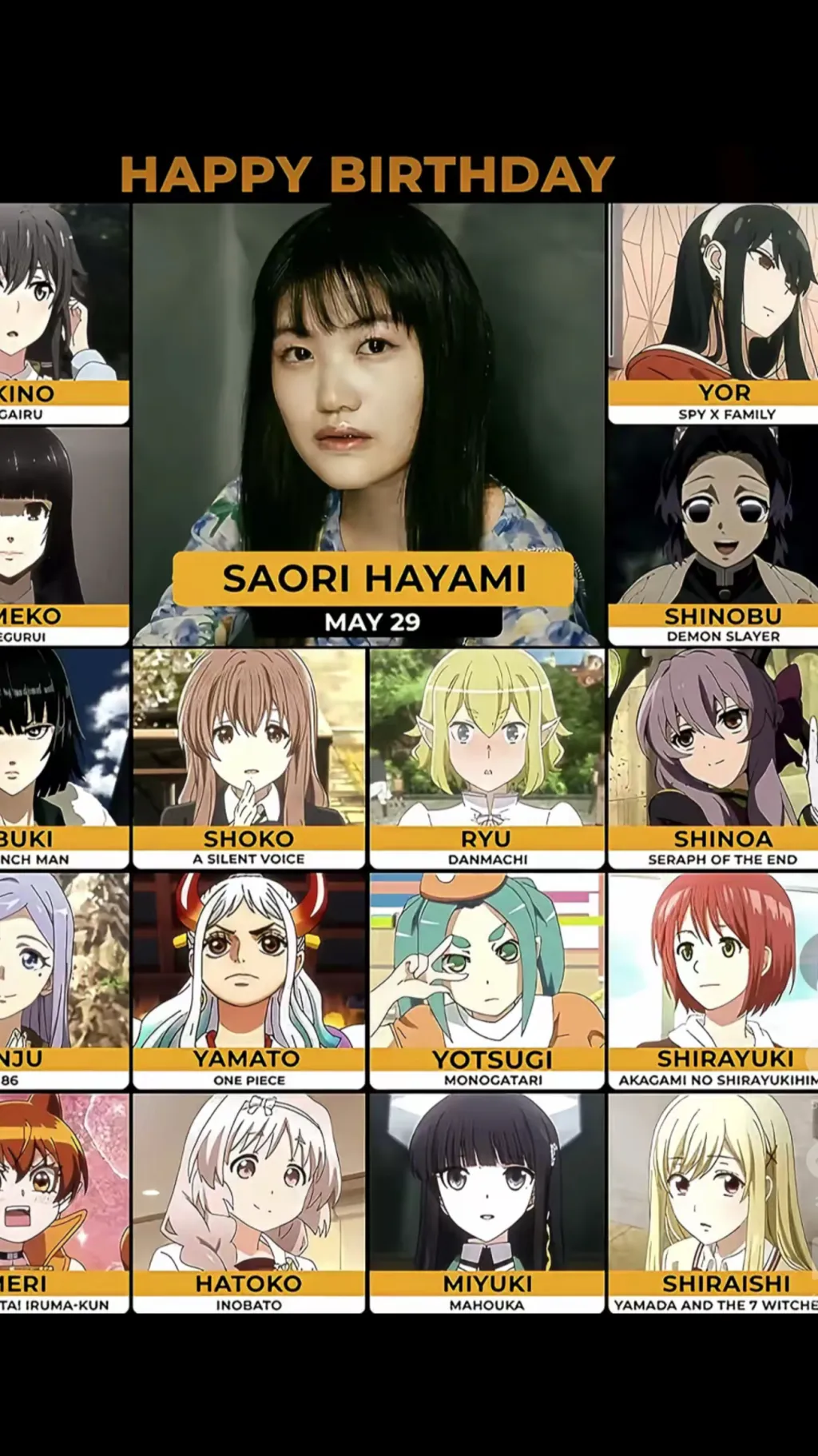 ai character: Saori Hayami background