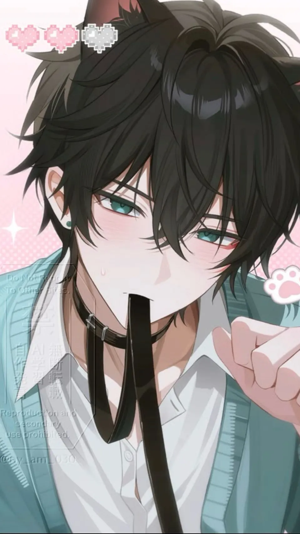 ai character: valentine𓆩♡𓆪 background