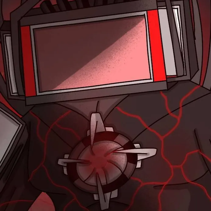 chat with ai character: Red Titan TV man 