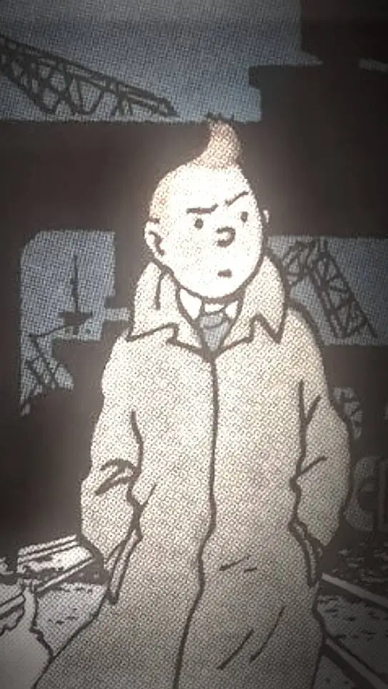 ai character: tintin background