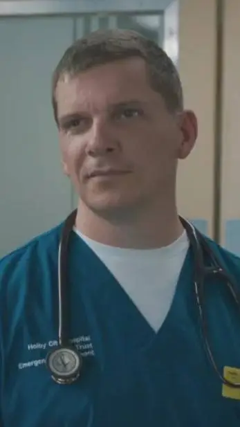 ai character: dr max Christie  background