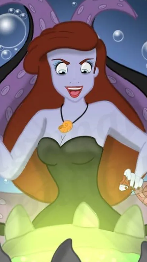ai character: Ariel Seawitch  background