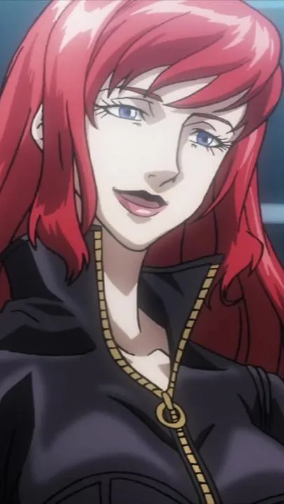 ai character: Black widow  background