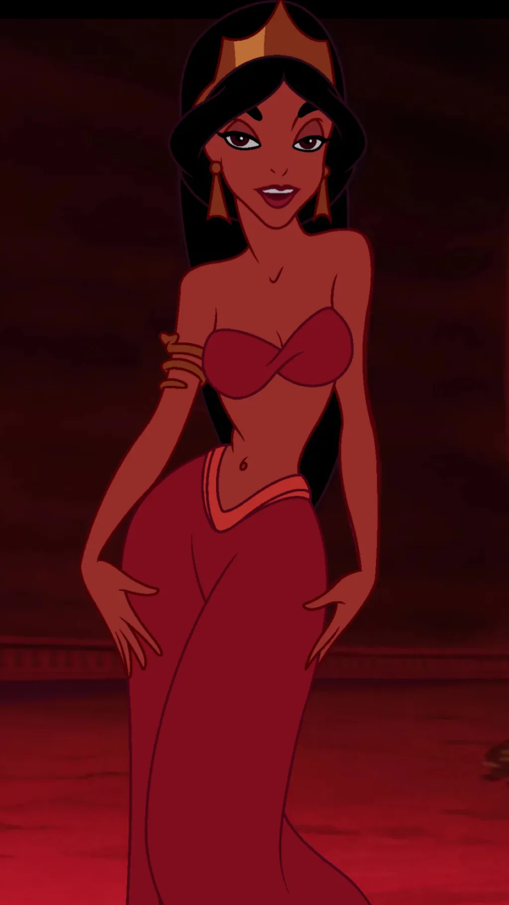 ai character: Queen Jasmine  background