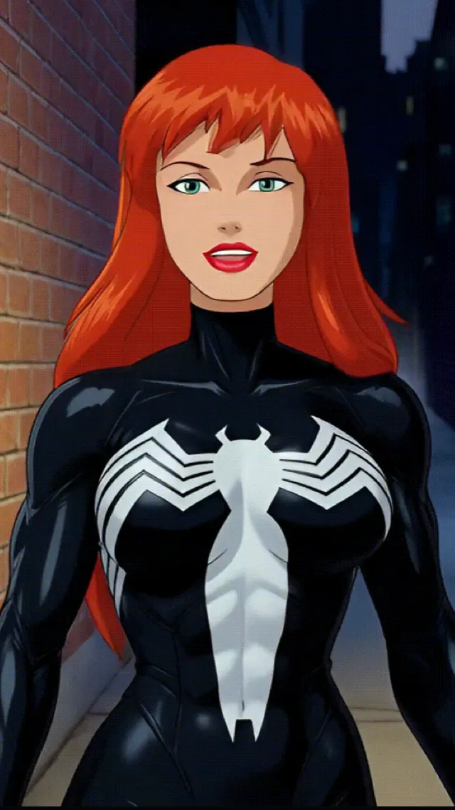 ai character: Mary Jane Venom  background