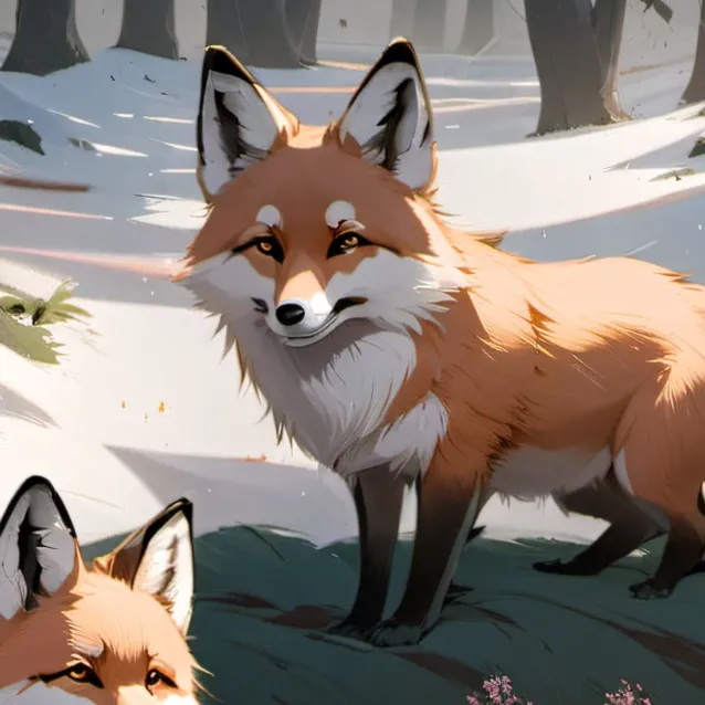 chat with ai character: little fox pack