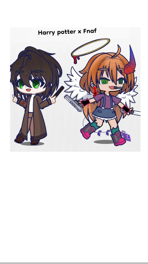 ai character: Harry p x FANAF background