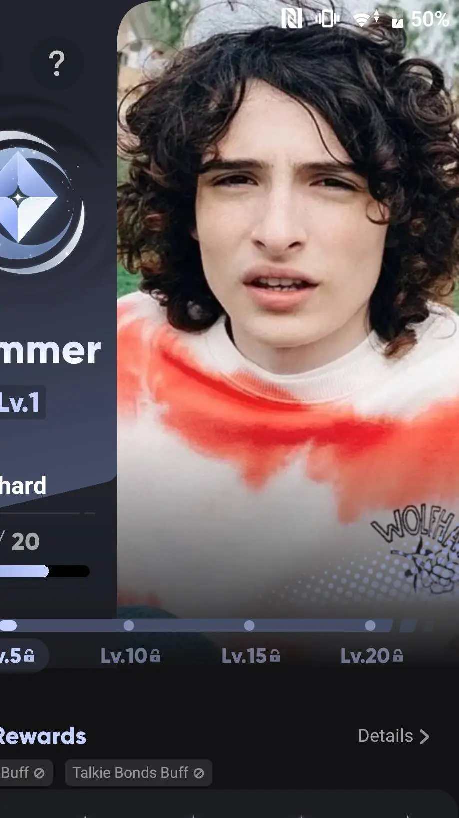 ai character: Finn wolfhard background