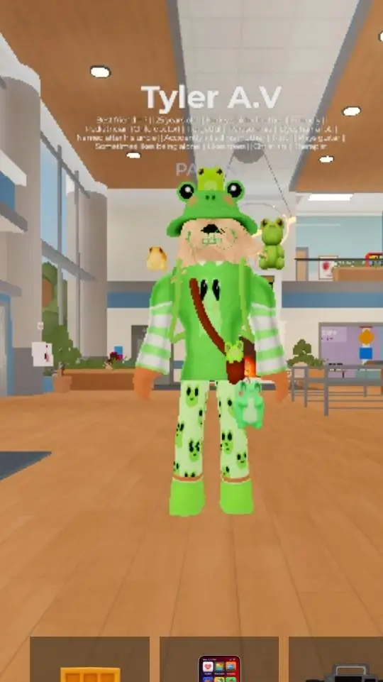 ai character: Tyler A.V background