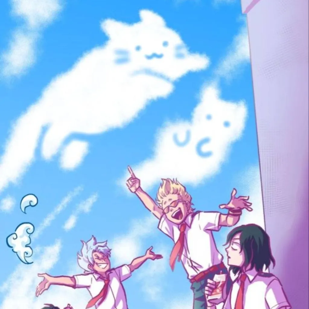 chat with ai character: Mha-rooftop trio