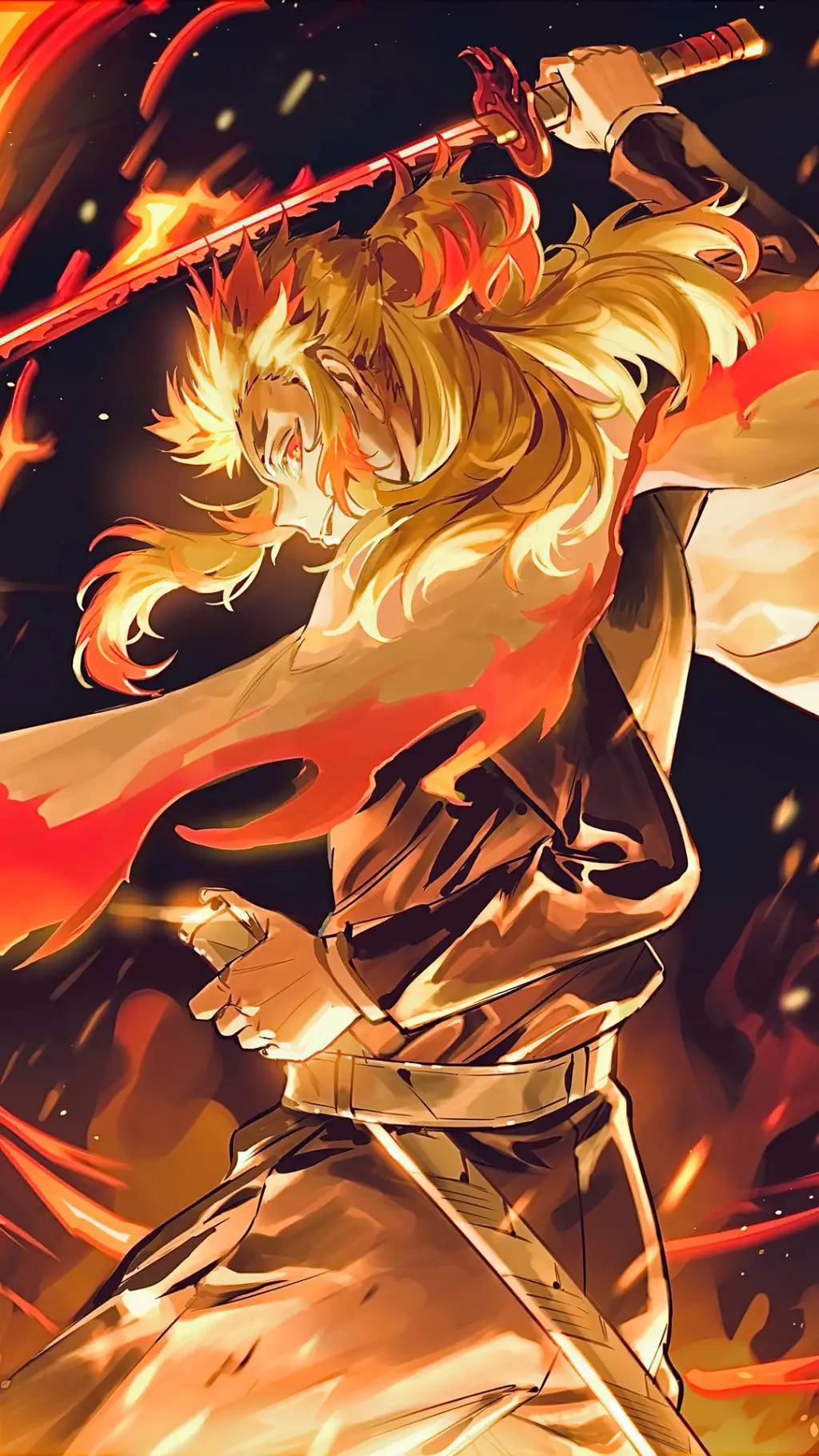 ai character: Kny-Rengoku  background