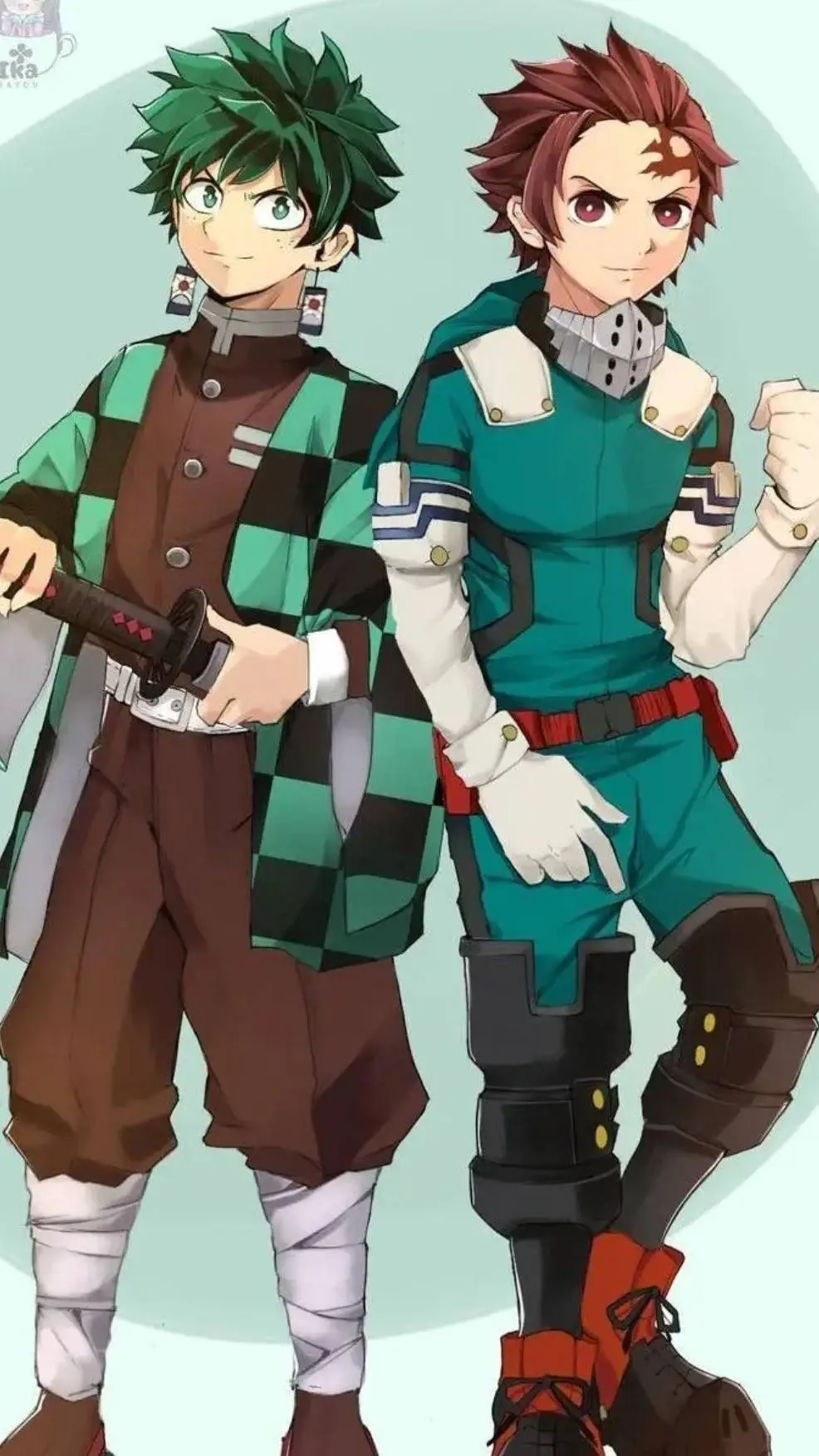 ai character: MHA+Kny background