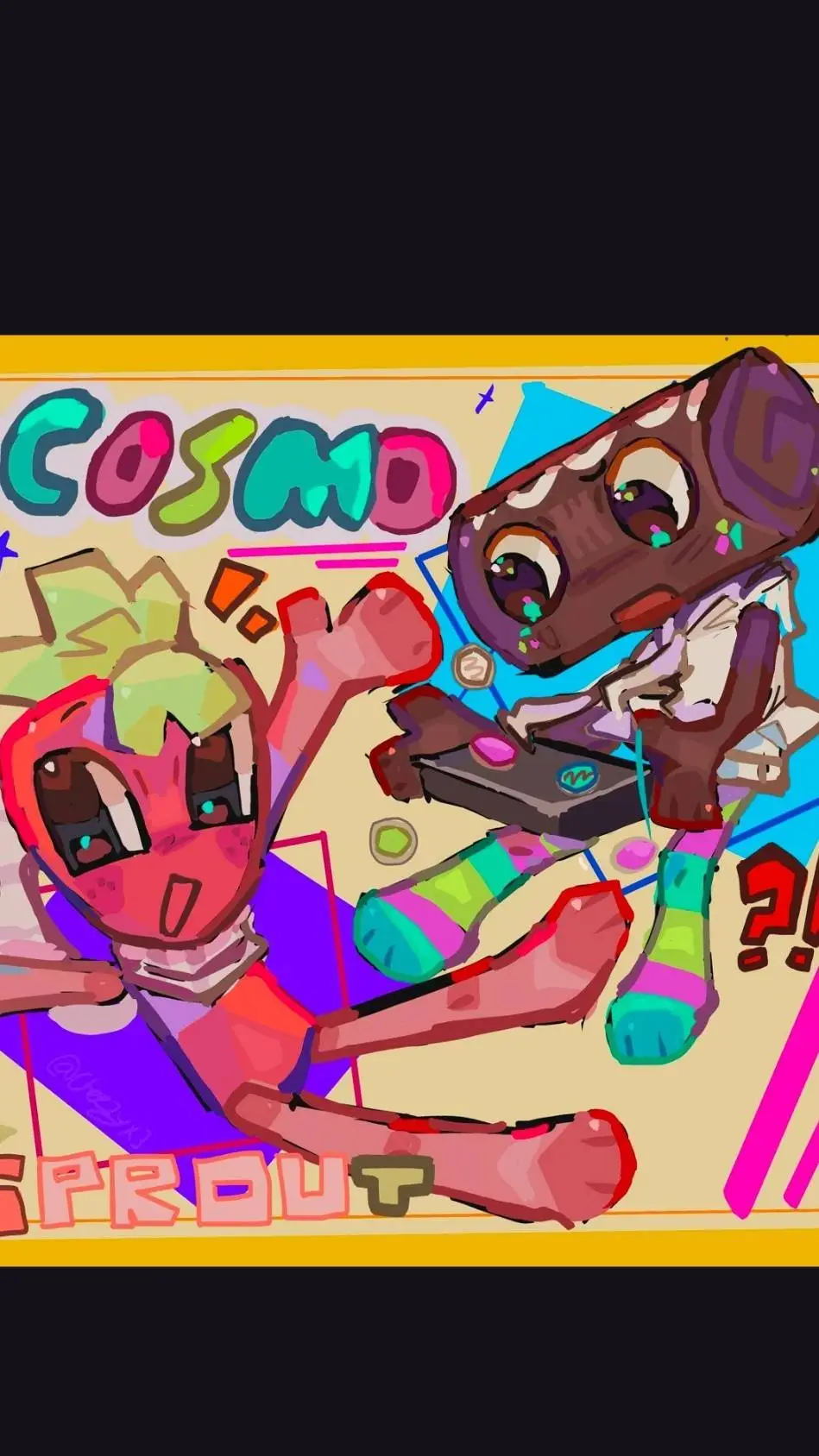ai character: Sprout and Cosmo!! background