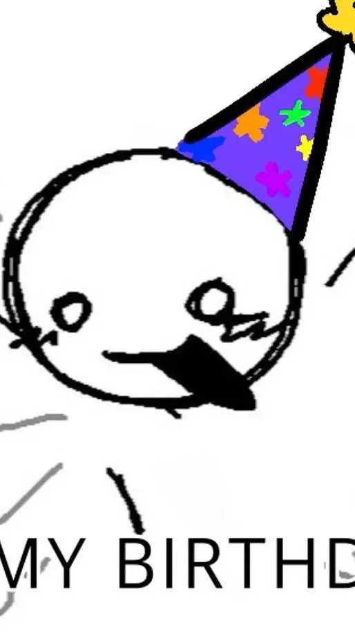 ai character: ITS MY BDAY background