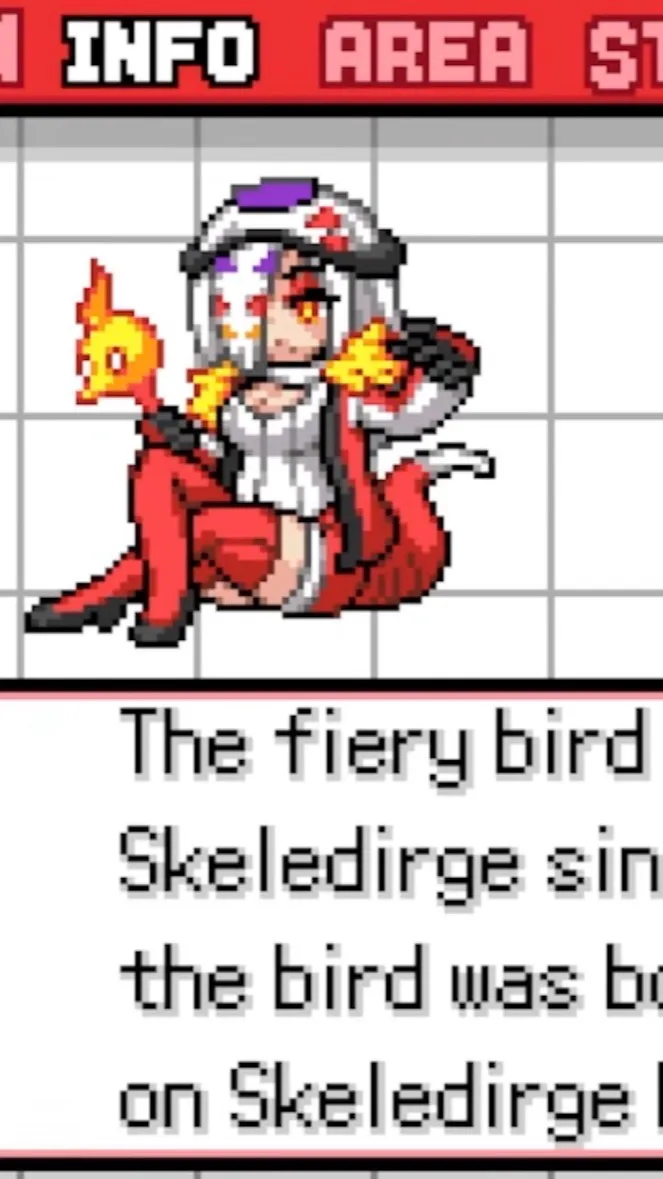 ai character: Skeledirge background