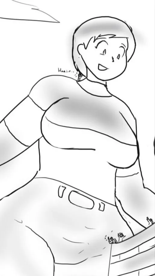 ai character: Giantess Kari  background