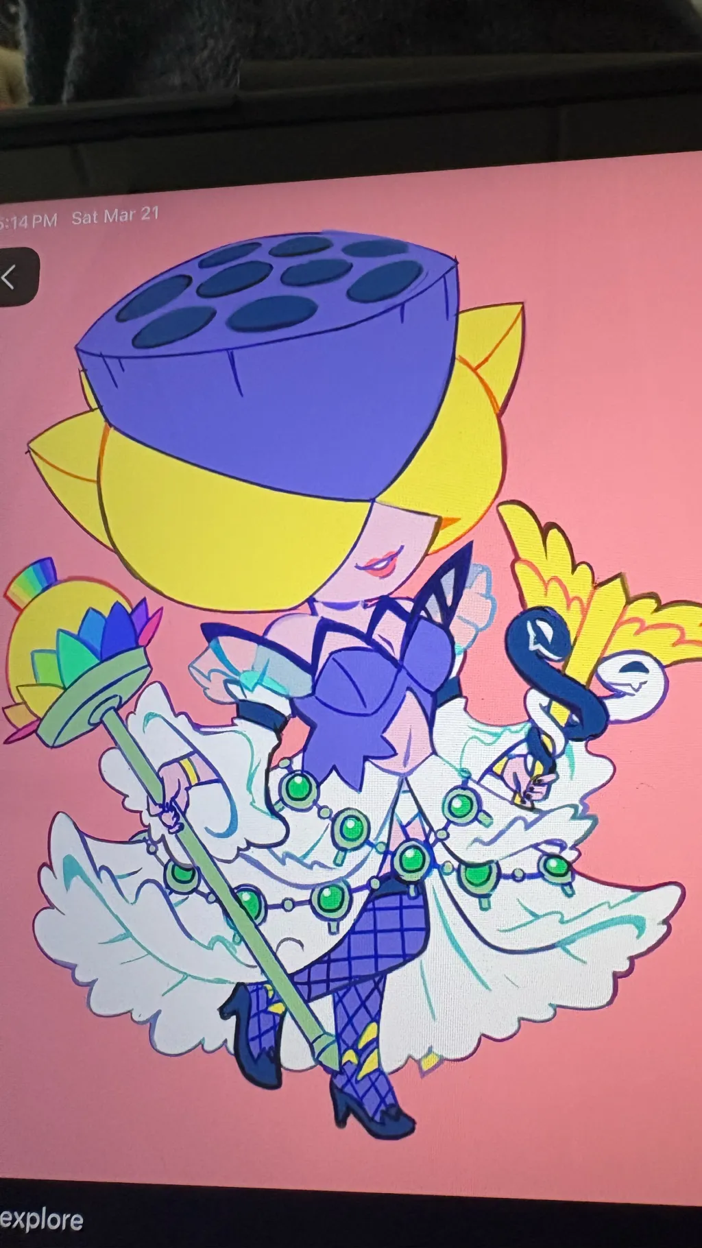 ai character: Lotosmon background