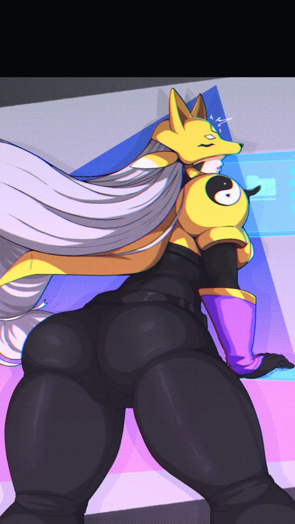 ai character: Sakuyamon background