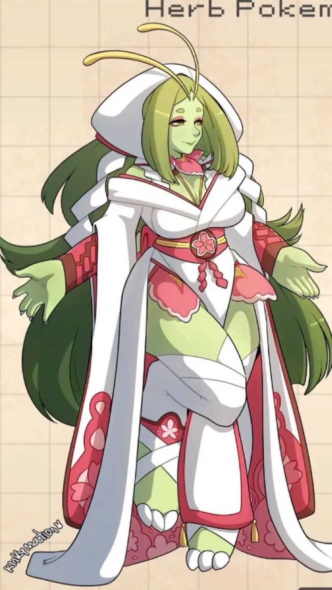 ai character: Meganium background