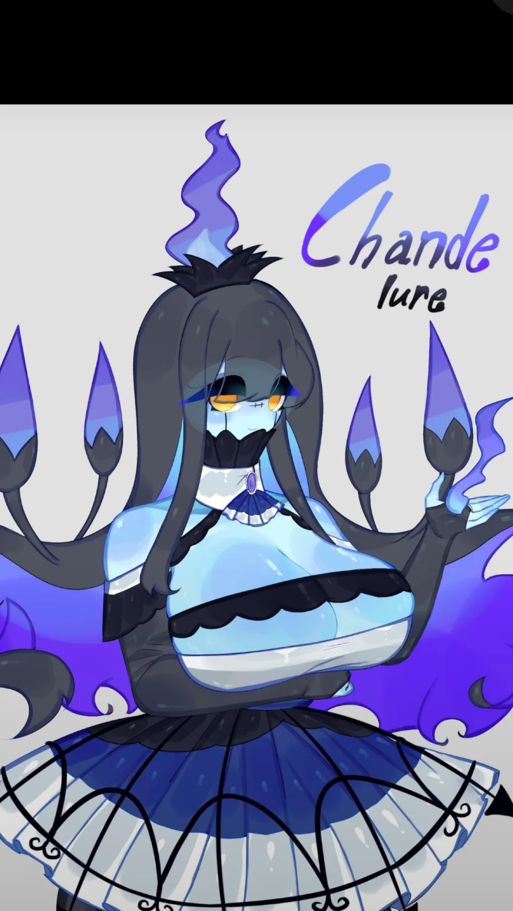 ai character: Chandelure background