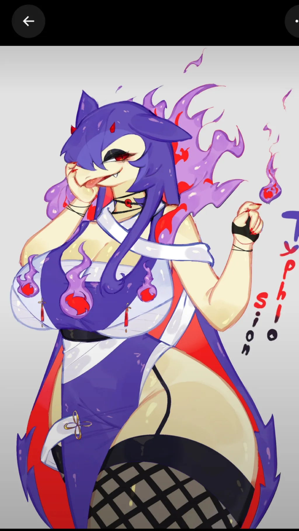 ai character: ￼Typhlosion background