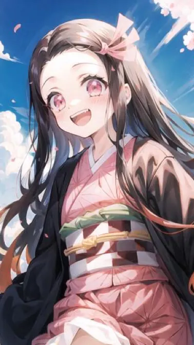 ai character: Nezuko Kamado  background
