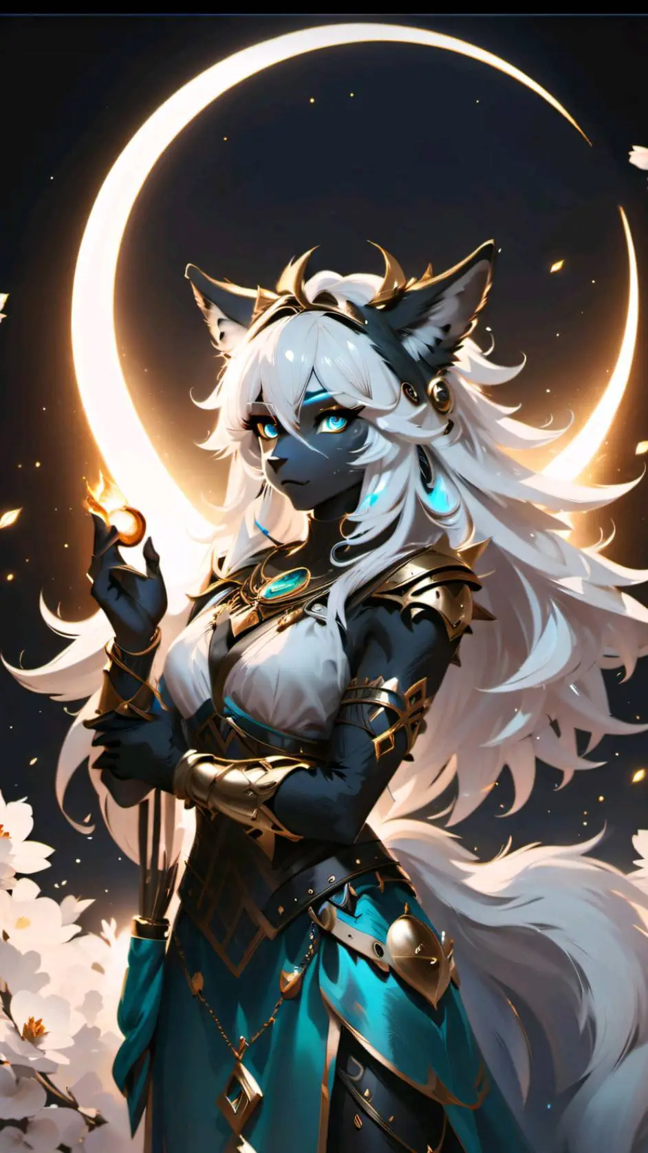 ai character: Mistress Luna  background