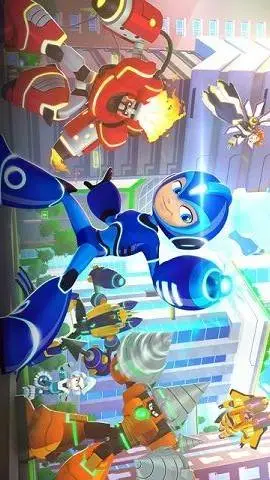 ai character: mega Man fully cha background