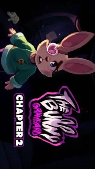 ai character: the bunny graveyar background