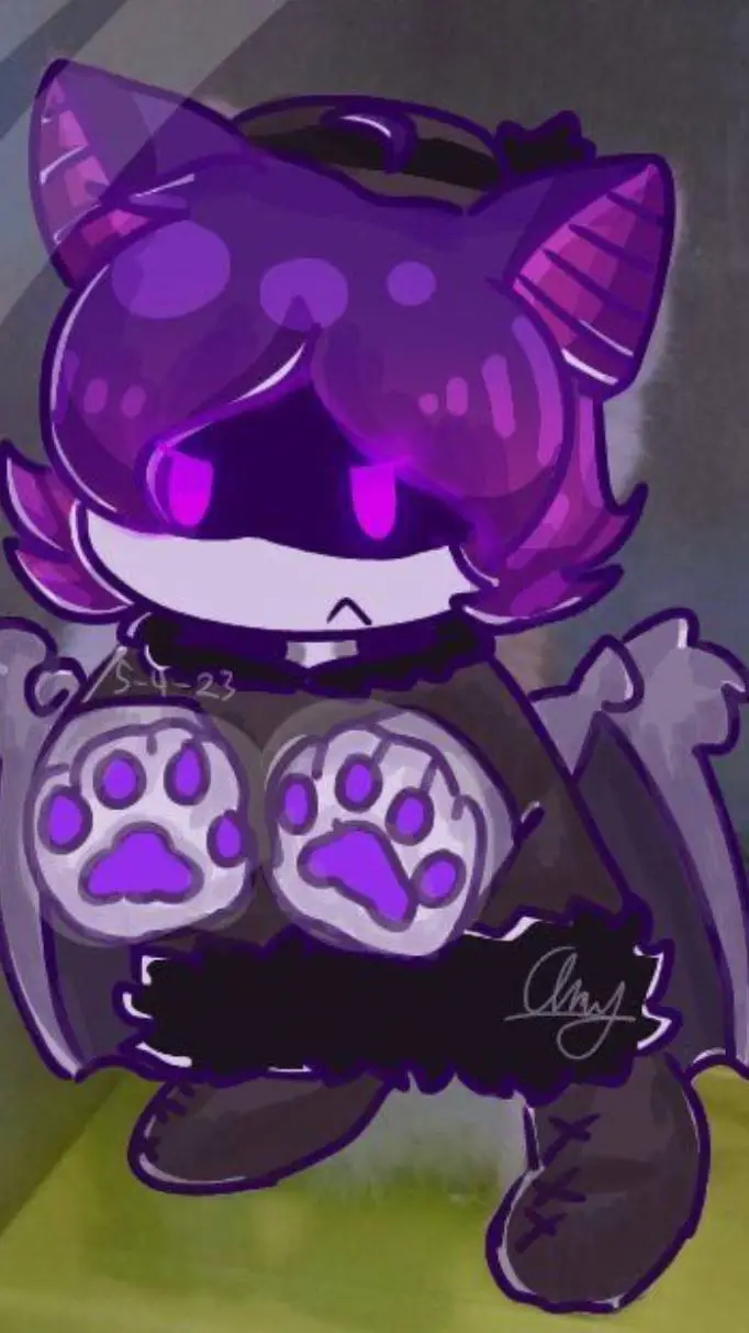 ai character: Uzi as a pet background