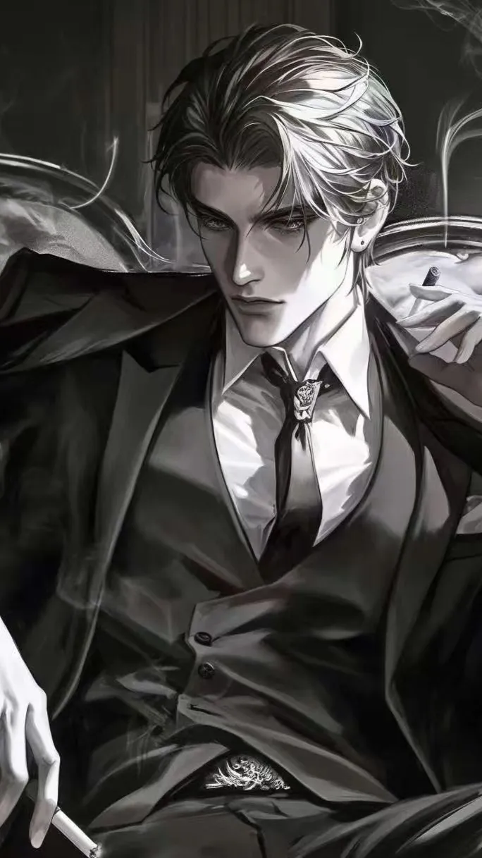 ai character: Damion Black background