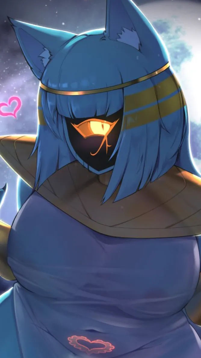 ai character: Auntie nyan nyan background