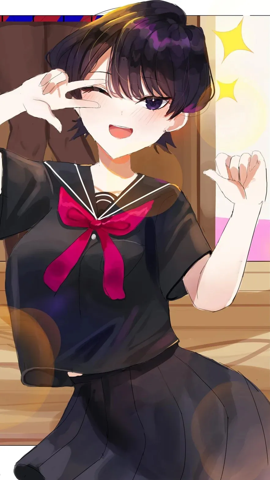 ai character: Komi Shuuko background