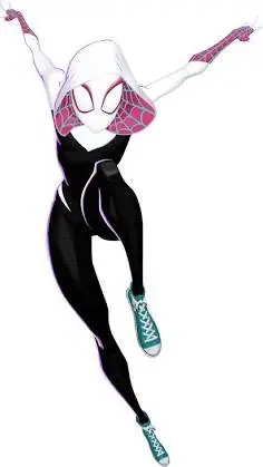 ai character: ghost spider  background